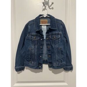 Levi's‎ Denim Trucker Jacket Size 7 Girls 100% Cotton